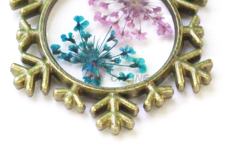 Delicate Design Bronze Real Flower Pendant For Women