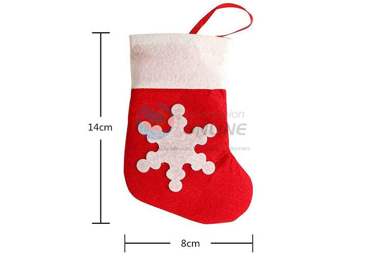 New Design Cute Sock Shape Tableware Holder Christmas Decoration