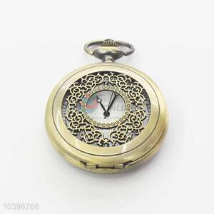 Quartz Movement Skeleton Pocket Watch