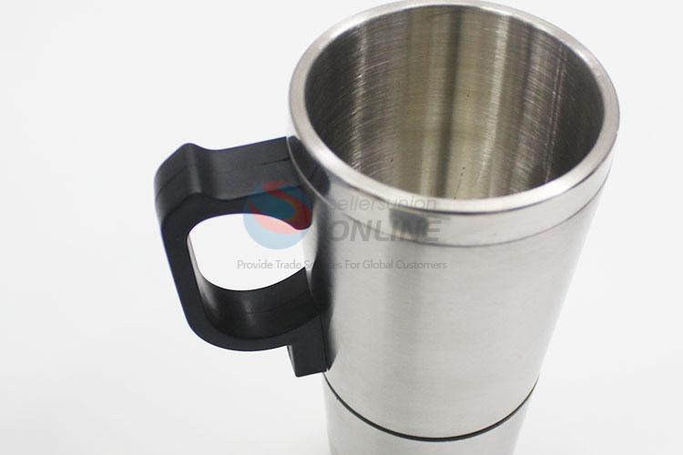 Stainless steel inside and plastic outside electric auto mug car cup warmer