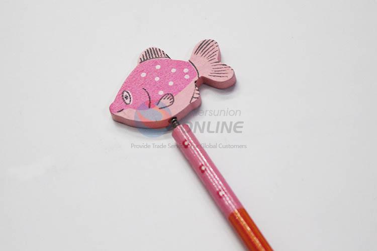 Fish with Spring Wood HB Pencil/Cartoon Pencils for Kids
