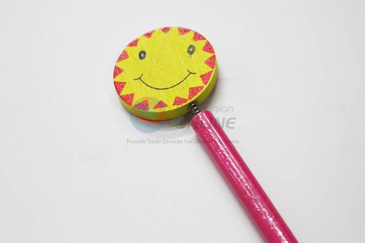 Sun with Spring Wood HB Pencil/Cartoon Pencils for Kids