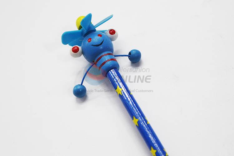3D Cartoon Clown with Spring Wood HB Pencil/Cartoon Pencils for Kids