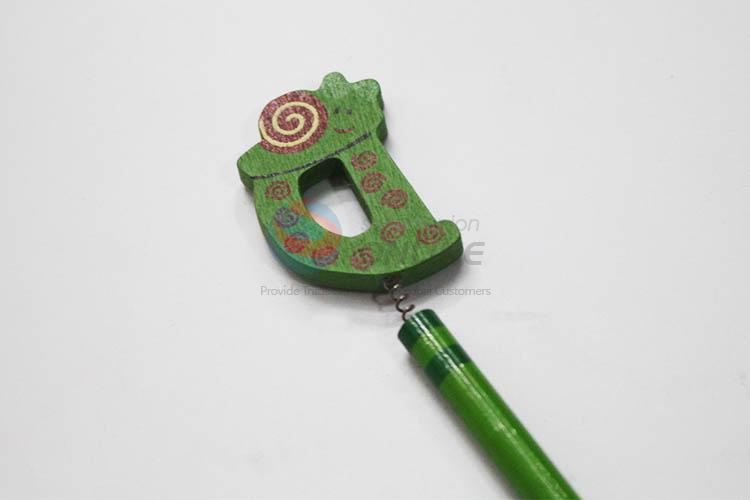 Snail with Spring Wood HB Pencil/Cartoon Pencils for Kids