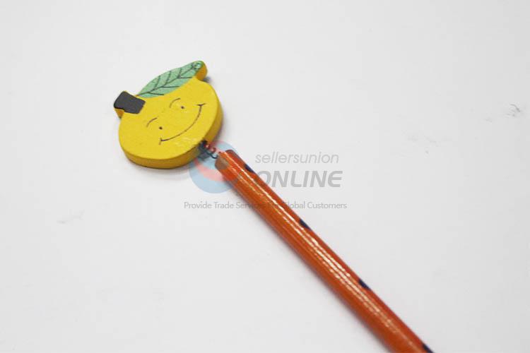 Orange with Spring Wood HB Pencil/Cartoon Pencils for Kids