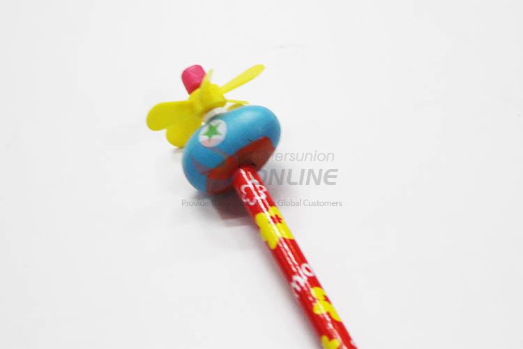 3D Cartoon Clown with Spring Wood HB Pencil/Cartoon Pencils for Kids