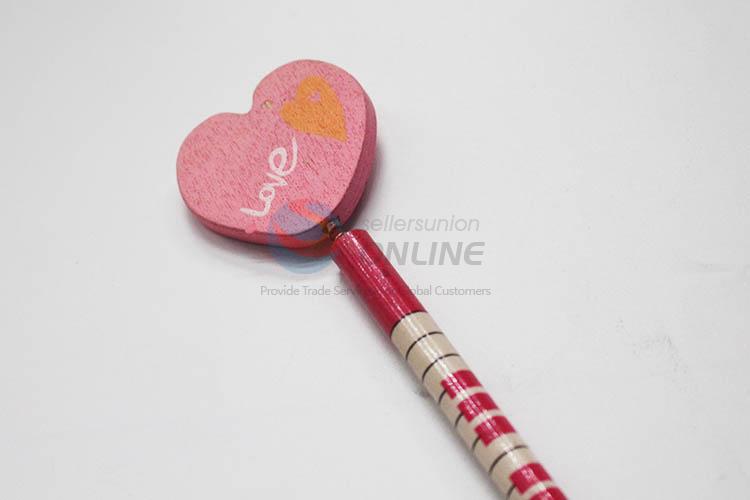 Heart with Spring Wood HB Pencil/Cartoon Pencils for Kids