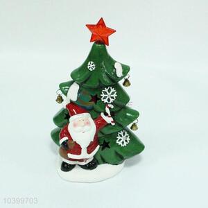 Lucky crafts porcelain santa figurines for christmas ornaments