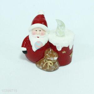 Porcelain christmas santa figurine crafts for decoration