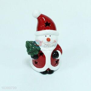 Wholesale Santa Claus Shape Christmas Ceramic Ornaments