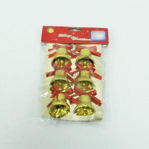 Gold Bell Christmas Ornaments Xmas Jingle Bells