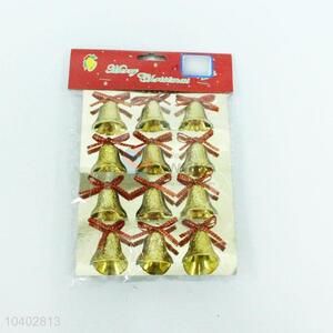 Golden christmas tree decoration christmas bell