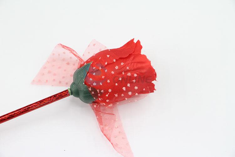 Factory Sale Rose Head Children Plastic Craft Ballpoint Pen