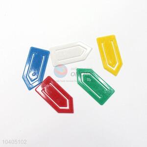 Wholesale custom cheaper shape decorative school supplie stationery plastic paper clips