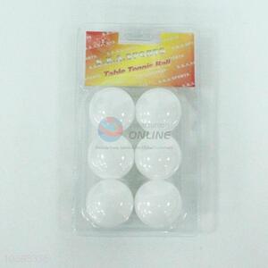 6 PCS White Plastic Table Tennis Suit