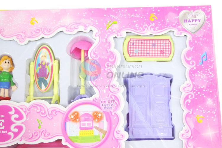 Fashion Educational Toy Villa Model Plastic Toy Set