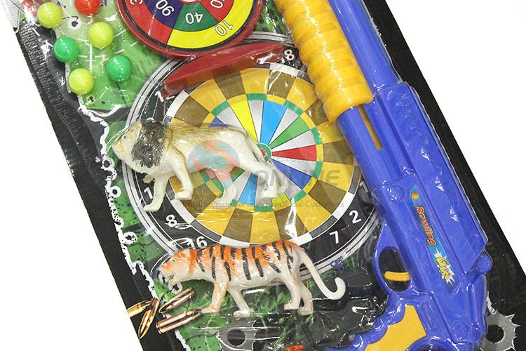 Good Quality Plastic Shoot Toy Gun With Target Set