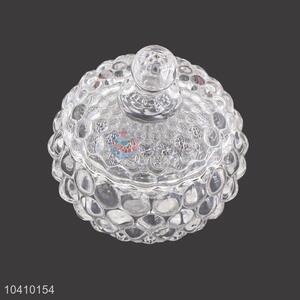 Hot sale glass lid candy glass jar