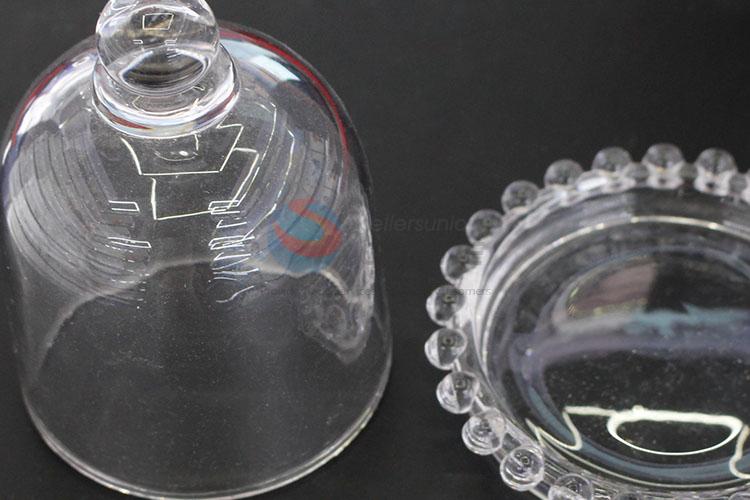 Crystal Glass Candy Jar Container