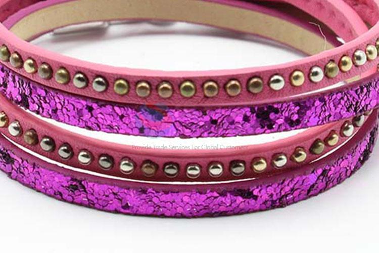 Women Fashion Leather Bracelet With Good Quality