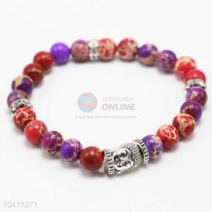 New Trendy Buddha Head Jewelry Beads Bracelet