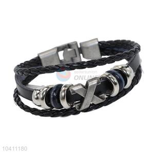 New Arrival Braided Leather Bracelet For Sale