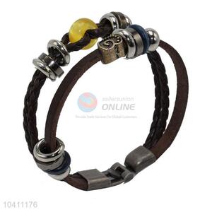 Wholesale High Quality Braided Leather Bracelet