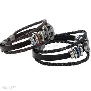 Wholesale New Fashion Braided Leather Bracelet For Men