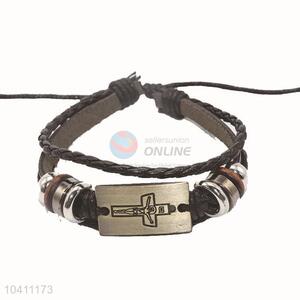 Factory-Directly Braided Leather Bracelet For Women