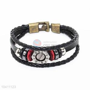 Wholesale Low Price Fashion Leather Wristband