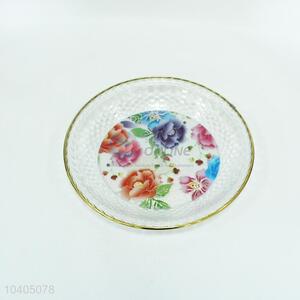 Wholesale Flower Pattern Plastic Fruit Plate Food Plate