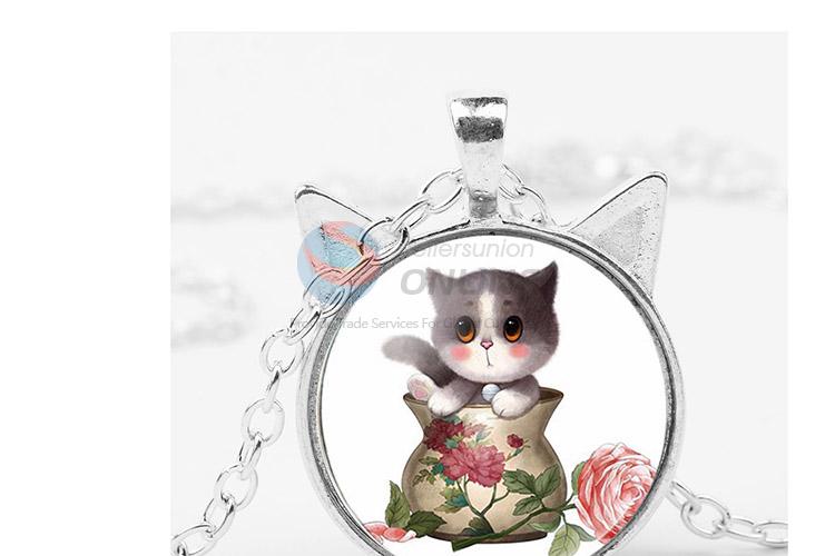 Unique Design Cat Pattern Alloy Sweater Chain