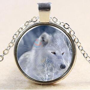 Lady Women Animal Sweater Chain Glass Jewelry Pendant  For Promotional