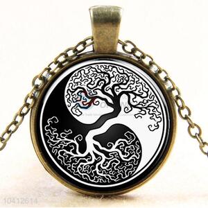 High Quality Cheap Custom Life Tree Round Alloy Sweater Chain For Lady