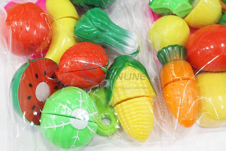 Factory Direct Mini Plastic Toys Kitchenware Cutting Cooking Food Toy