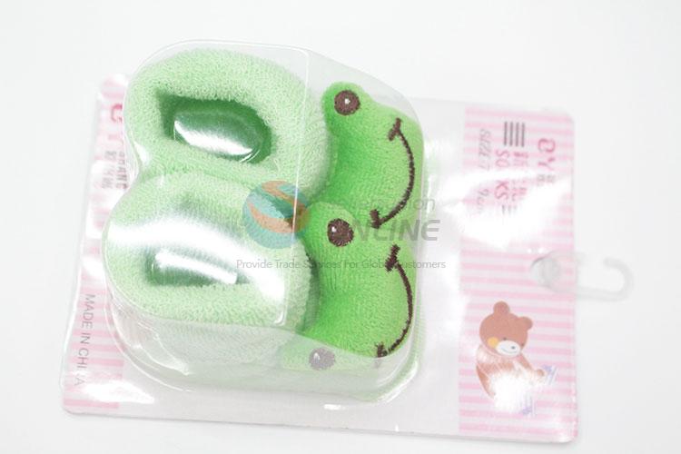 3D Frog Head Cotton Kids Baby Sock