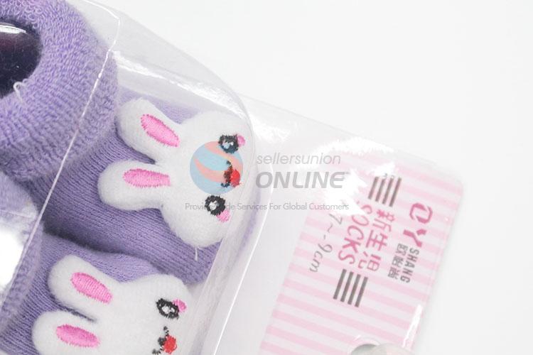 3D Rabbit Head Cotton Kids Baby Sock