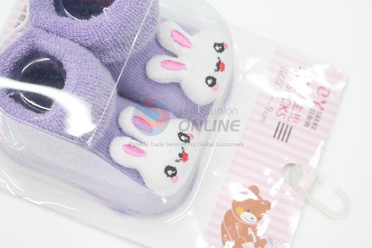 3D Rabbit Head Cotton Kids Baby Sock