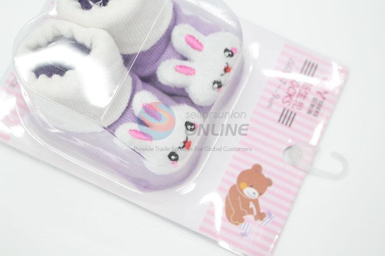 3D Rabbit Head Cotton Kids Baby Sock