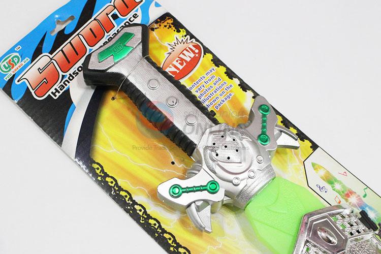 Spray Lacquer Green Shake Flashing Sword and 2pcs Wristguards Toy Set