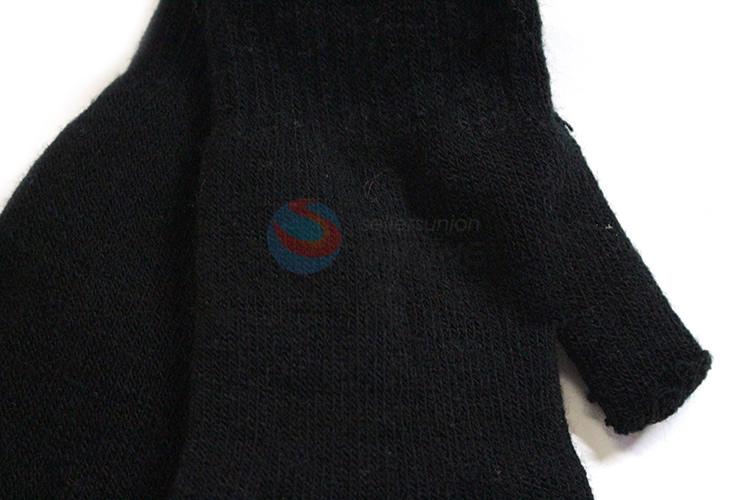 Half-finger warm knitted gloves for adults