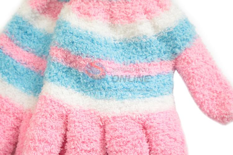 Beautiful style good quality warm knitted gloves for adults