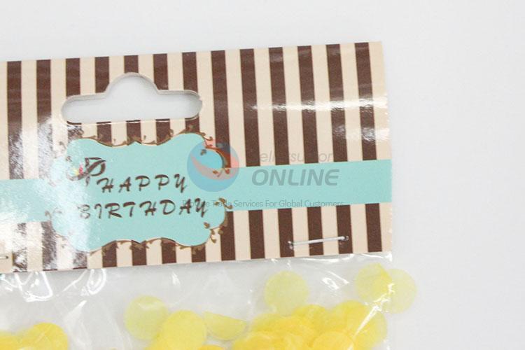 Factory Direct Yellow Fragment Paper Party Decoration