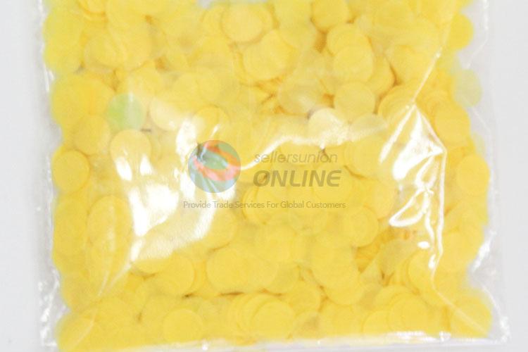 Factory Direct Yellow Fragment Paper Party Decoration