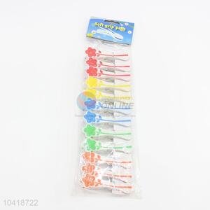 12Pcs/set Heavy Duty Clothes Pegs Plastic Hangers Racks