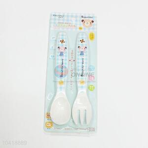 Simple Style Cartoon Nontoxic Safty Children Tableware Set