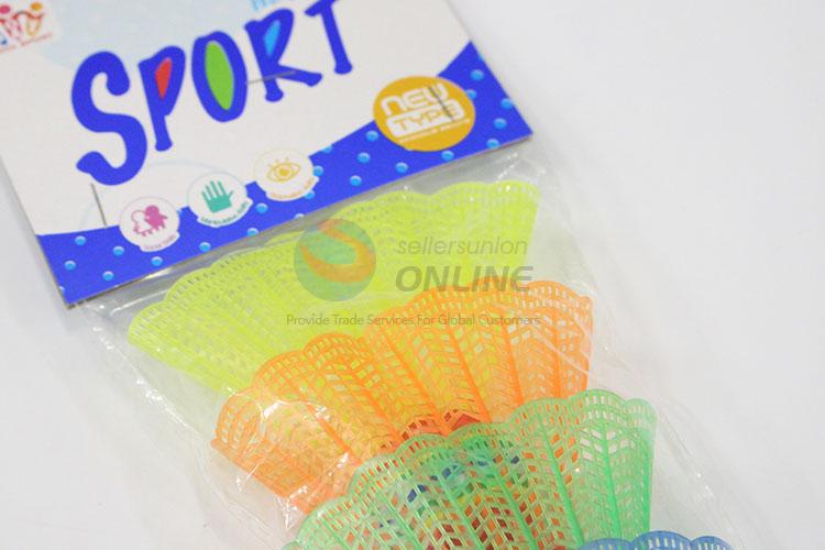 4pcs Colorful Plastic Badminton Balls Suit