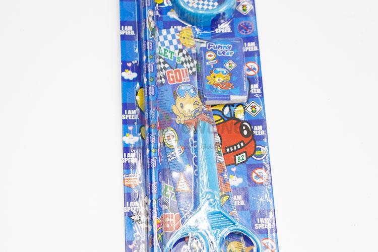 Blue Color Bear Pattern Stationery Set for Kids