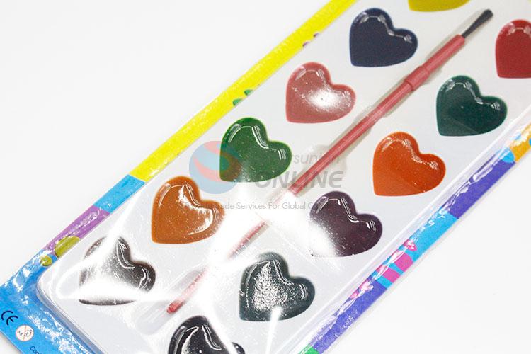 Heart Design Artist Paint Palette Set