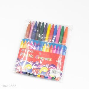 12 Colors Plastic Crayon for Drawing/Painting